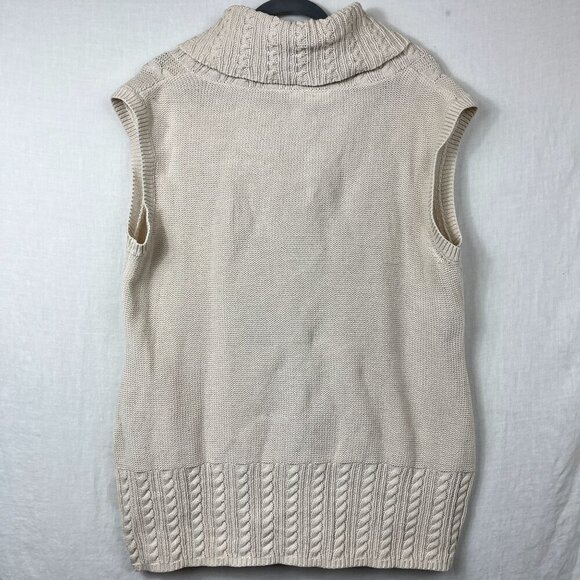 Cato Sleeveless Chunky Cable Knit Sweater Womens 20W Plus‎ Size Shawl Oversized - Picture 3 of 7